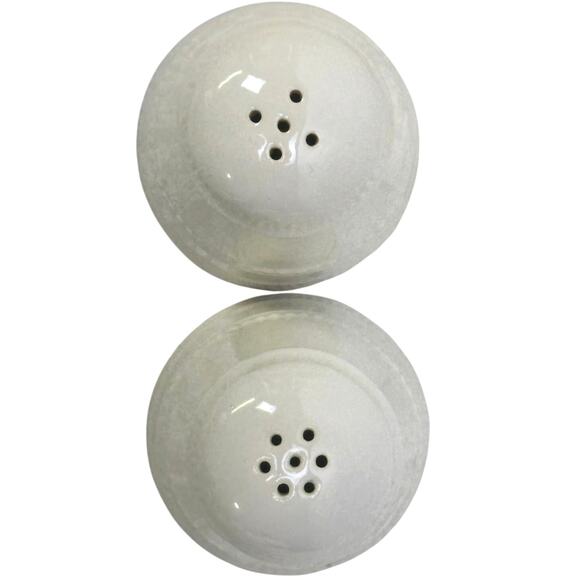 Chantilly White Graphic Studio Nova Embossed Salt and Pepper Shaker Set - Picture 2 of 3